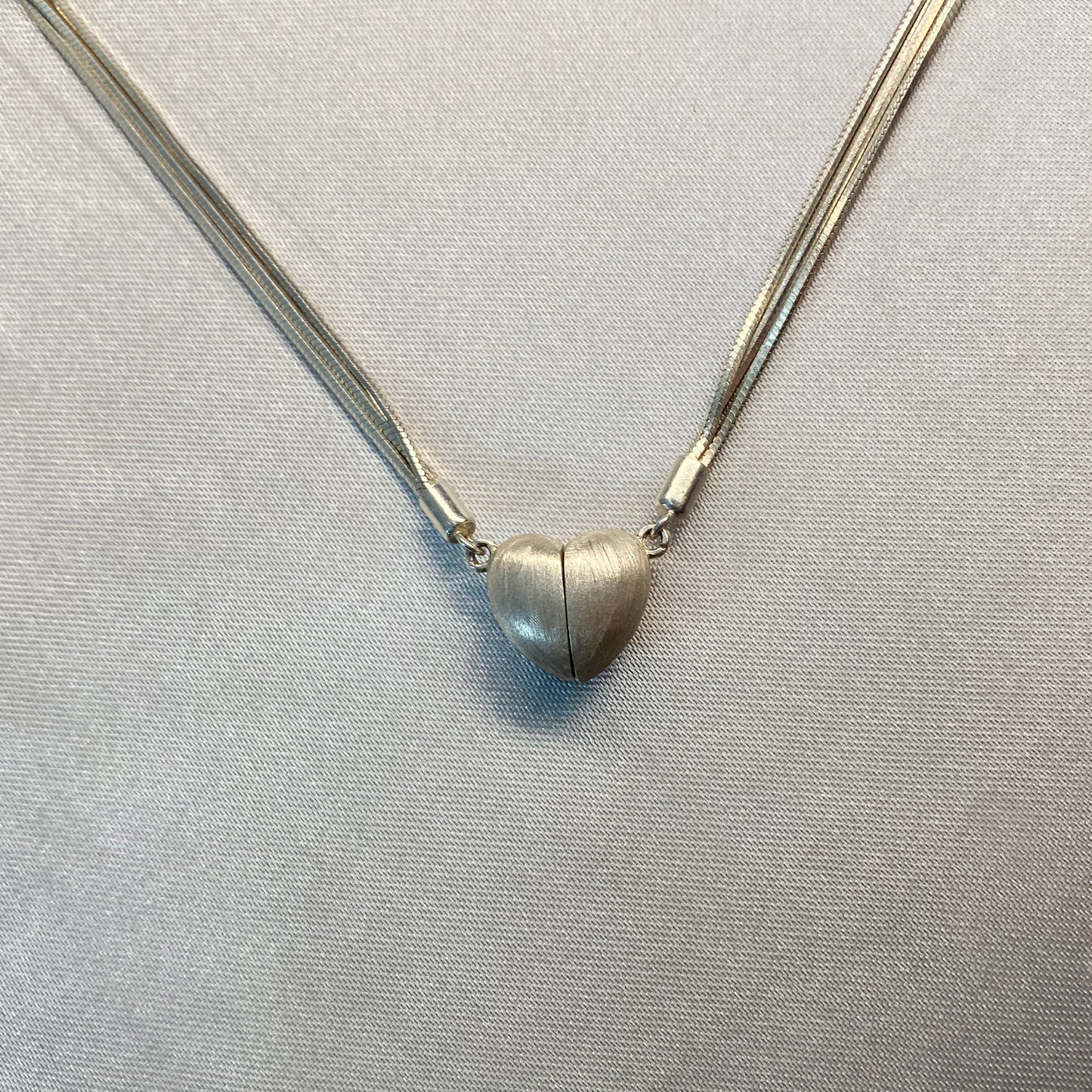 Separatable heart pendant s925 sterling silver necklace