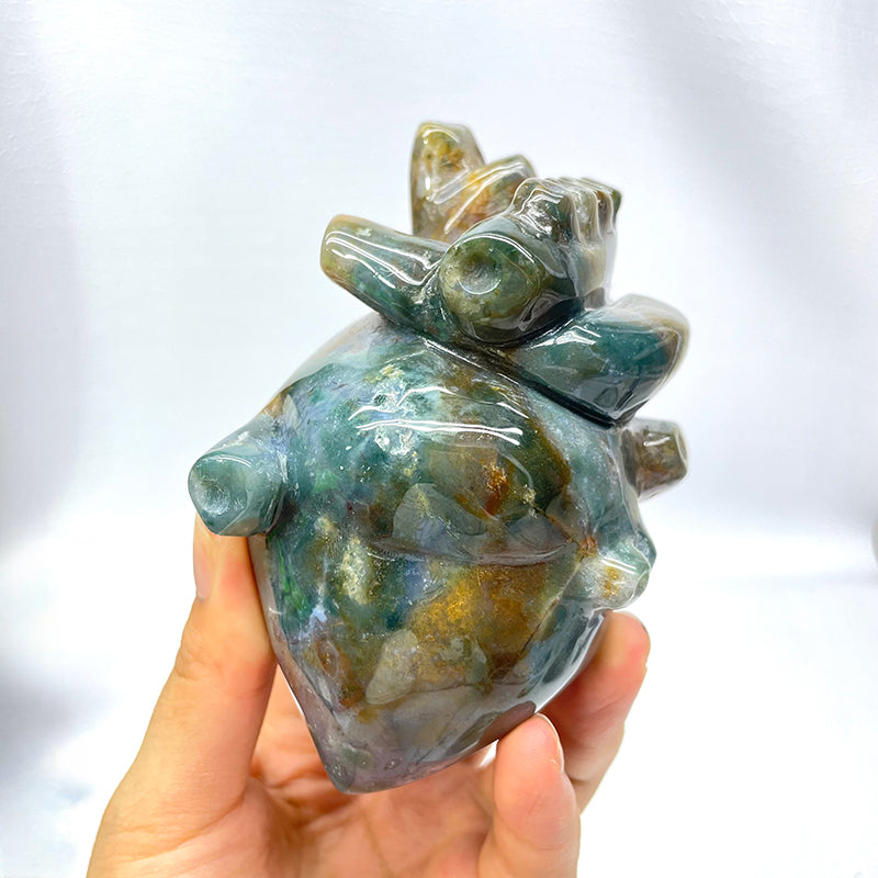 Crystal ornament viscera shape - heart