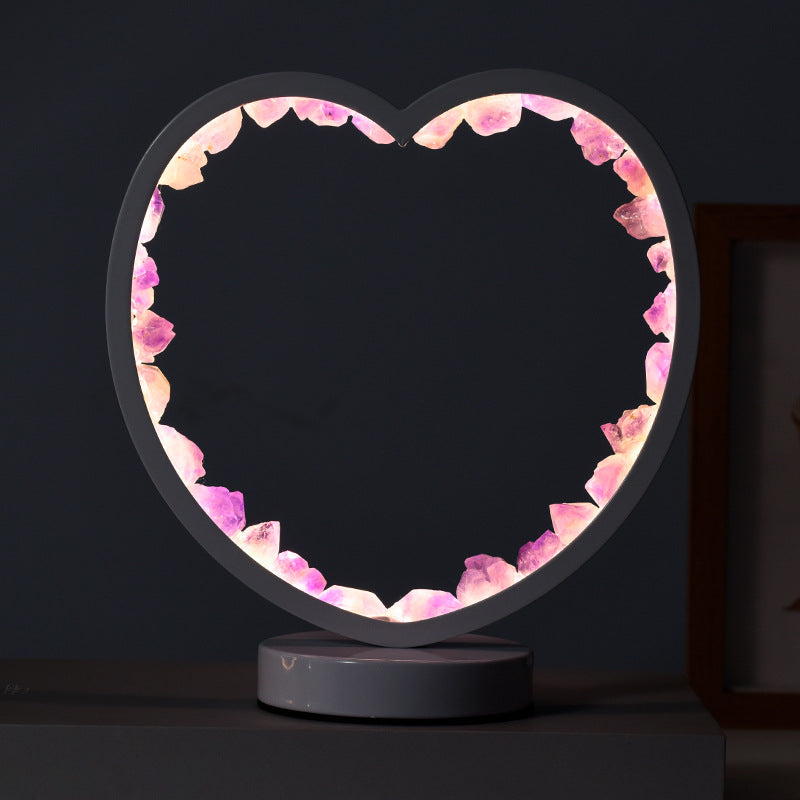 USB Crystal Heart Lamp - Warm the heart and illuminate the space