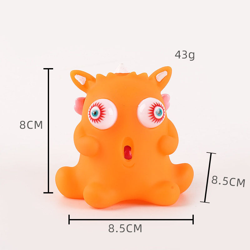 Bulging eyes after squeezing toys - stress relief toys