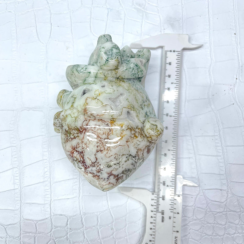 Crystal ornament viscera shape - heart