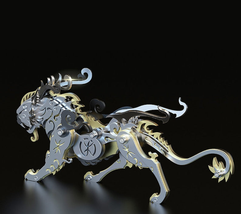 Steel Ancient Divine Beast 3D Metal Puzzle DIY Model Kit Art Craft Assembly Toys