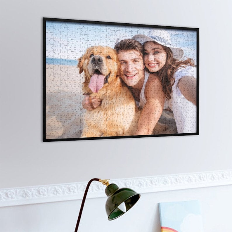 Custom Wooden Puzzles with Photo,Personalized 300-500-1000 Piece Picture Puzzle
