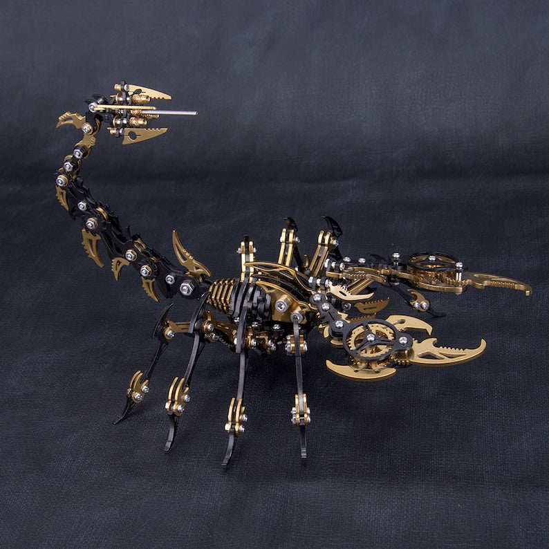 3D Metal Puzzle Scorpion King, Mechanical Scorpion Model, Punk Insect 3d Puzzle,