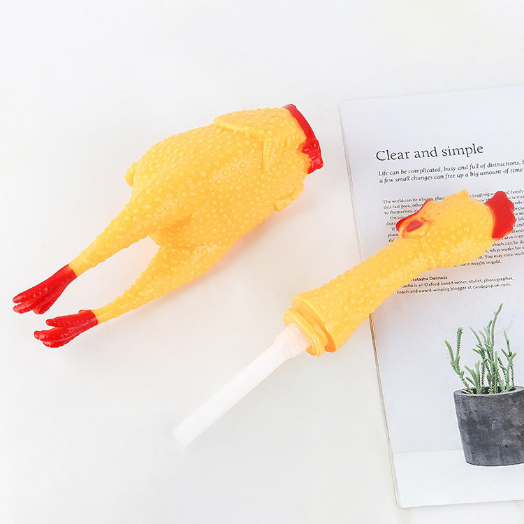 Squeaky Chicken Decompression of miserable crowing of chickens (set of 2)