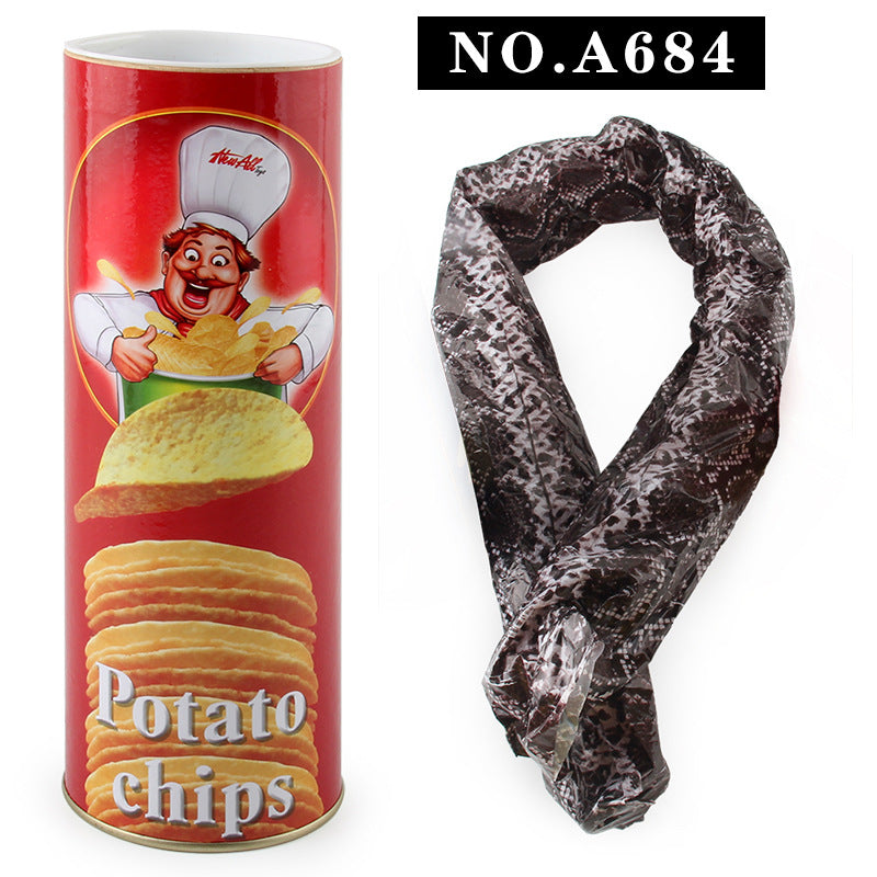 Trick potato chips and simulate snakes